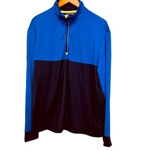 Ralph Lauren Golf Wicking Pullover Quarter Zip Men XL Royal Blue Jacket